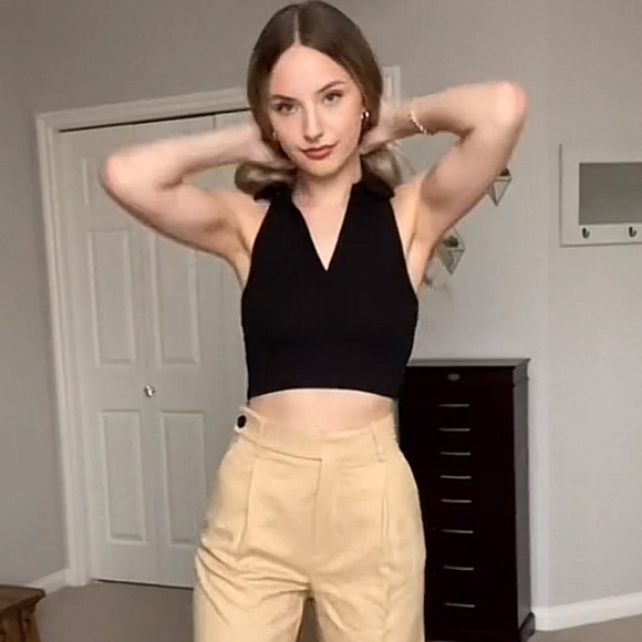 Zara ribbed crop polo tank - Picture 6 of 8